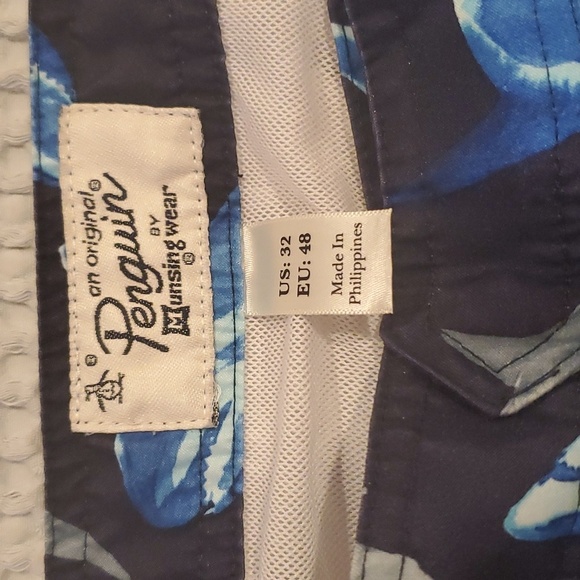 Original Penguin Shark 6" Swim Trunks Shorts 32 (#11) - Picture 2 of 4